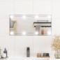 vidaXL Wandspiegel mit LED-Leuchten 30x60 cm Glas Rechteckig vidaXL Wandspiegel mit LED-Leuchten 30x60 cm Glas Rechteckig