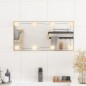 vidaXL Wandspiegel mit LED-Leuchten 30x60 cm Glas Rechteckig vidaXL Wandspiegel mit LED-Leuchten 30x60 cm Glas Rechteckig