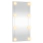 vidaXL Wandspiegel mit LED-Leuchten 30x60 cm Glas Rechteckig vidaXL Wandspiegel mit LED-Leuchten 30x60 cm Glas Rechteckig