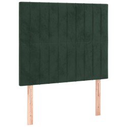 vidaXL Kopfteile 2 Stk. Dunkelgrün 80x5x78/88 cm Samt