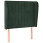 vidaXL Kopfteil mit Ohren Dunkelgrün 93x23x118/128 cm Samt vidaXL Kopfteil mit Ohren Dunkelgrün 93x23x118/128 cm Samt