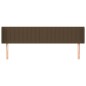 vidaXL Kopfteil mit Ohren Dunkelbraun 163x16x78/88 cm Stoff