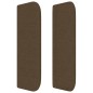 vidaXL Kopfteil mit Ohren Dunkelbraun 163x16x78/88 cm Stoff