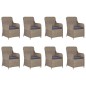 vidaXL 11-tlg. Garten-Essgruppe Poly Rattan Braun vidaXL 11-tlg. Garten-Essgruppe Poly Rattan Braun