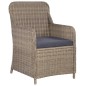 vidaXL 11-tlg. Garten-Essgruppe Poly Rattan Braun vidaXL 11-tlg. Garten-Essgruppe Poly Rattan Braun
