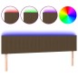 vidaXL LED Kopfteil Dunkelbraun 180x5x78/88 cm Stoff vidaXL LED Kopfteil Dunkelbraun 180x5x78/88 cm Stoff