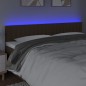 vidaXL LED Kopfteil Dunkelbraun 180x5x78/88 cm Stoff vidaXL LED Kopfteil Dunkelbraun 180x5x78/88 cm Stoff