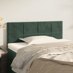 vidaXL Kopfteil Dunkelgrün 100x5x78/88 cm Samt