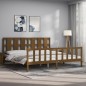 Bettgestell mit Kopfteil Honigbraun 180x200 cm Massivholz Bettgestell mit Kopfteil Honigbraun 180x200 cm Massivholz