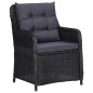 9-tlg. Garten-Essgruppe Poly Rattan Schwarz 9-tlg. Garten-Essgruppe Poly Rattan Schwarz