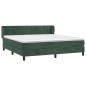 vidaXL Boxspringbett mit Matratze Dunkelgrün 180x200 cm Samt vidaXL Boxspringbett mit Matratze Dunkelgrün 180x200 cm Samt