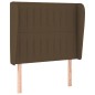 vidaXL Boxspringbett mit Matratze Dunkelbraun 80x200 cm Stoff vidaXL Boxspringbett mit Matratze Dunkelbraun 80x200 cm Stoff