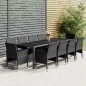 vidaXL 11-tlg. Garten-Essgruppe Poly Rattan Grau vidaXL 11-tlg. Garten-Essgruppe Poly Rattan Grau
