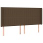 vidaXL Boxspringbett mit Matratze & LED Dunkelbraun 180x200 cm Stoff vidaXL Boxspringbett mit Matratze & LED Dunkelbraun 180x200 cm Stoff