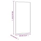 vidaXL Wandspiegel 30x60 cm Glas Rechteckig vidaXL Wandspiegel 30x60 cm Glas Rechteckig