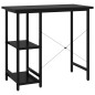 vidaXL Computertisch Schwarz 80x40x72 cm MDF und Metall vidaXL Computertisch Schwarz 80x40x72 cm MDF und Metall