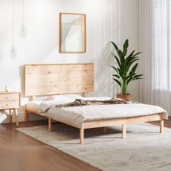 vidaXL Massivholzbett 135x190 cm