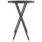 3-tlg. Bistro-Set Poly Rattan und Hartglas Braun 3-tlg. Bistro-Set Poly Rattan und Hartglas Braun