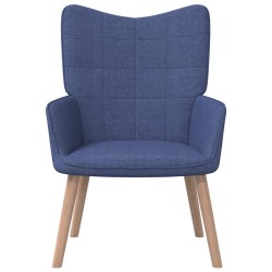 vidaXL Relaxsessel Blau Stoff