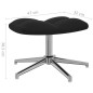 vidaXL Relaxsessel mit Hocker Schwarz Samt vidaXL Relaxsessel mit Hocker Schwarz Samt