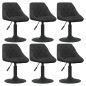 vidaXL Esszimmerstühle 6 Stk. Drehbar Schwarz Samt vidaXL Esszimmerstühle 6 Stk. Drehbar Schwarz Samt