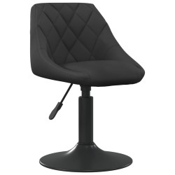 vidaXL Esszimmerstühle 6 Stk. Drehbar Schwarz Samt