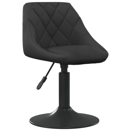 vidaXL Esszimmerstühle 6 Stk. Drehbar Schwarz Samt
