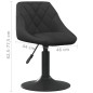 vidaXL Esszimmerstühle 6 Stk. Drehbar Schwarz Samt vidaXL Esszimmerstühle 6 Stk. Drehbar Schwarz Samt