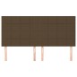 vidaXL Kopfteile 4 Stk. Dunkelbraun 80x5x78/88 cm Stoff vidaXL Kopfteile 4 Stk. Dunkelbraun 80x5x78/88 cm Stoff
