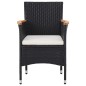 11-tlg. Garten-Essgruppe Poly Rattan Schwarz 11-tlg. Garten-Essgruppe Poly Rattan Schwarz