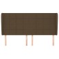vidaXL Kopfteil mit Ohren Dunkelbraun 163x23x118/128 cm Stoff vidaXL Kopfteil mit Ohren Dunkelbraun 163x23x118/128 cm Stoff