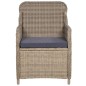 11-tlg. Garten-Essgruppe Poly Rattan Braun 11-tlg. Garten-Essgruppe Poly Rattan Braun
