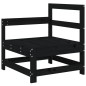 vidaXL 7-tlg. Garten-Lounge-Set Schwarz Massivholz Kiefer vidaXL 7-tlg. Garten-Lounge-Set Schwarz Massivholz Kiefer