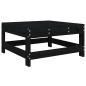 vidaXL 7-tlg. Garten-Lounge-Set Schwarz Massivholz Kiefer vidaXL 7-tlg. Garten-Lounge-Set Schwarz Massivholz Kiefer