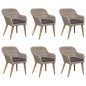 7-tlg. Garten-Essgruppe Poly Rattan Braun 7-tlg. Garten-Essgruppe Poly Rattan Braun