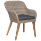 7-tlg. Garten-Essgruppe Poly Rattan Braun 7-tlg. Garten-Essgruppe Poly Rattan Braun