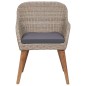 7-tlg. Garten-Essgruppe Poly Rattan Braun 7-tlg. Garten-Essgruppe Poly Rattan Braun