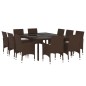 11-tlg. Garten-Essgruppe Poly Rattan Braun 11-tlg. Garten-Essgruppe Poly Rattan Braun