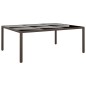11-tlg. Garten-Essgruppe Poly Rattan Braun 11-tlg. Garten-Essgruppe Poly Rattan Braun
