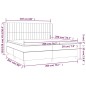 vidaXL Boxspringbett mit Matratze Dunkelgrün 200x200 cm Samt vidaXL Boxspringbett mit Matratze Dunkelgrün 200x200 cm Samt