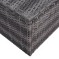 vidaXL 9-tlg. Garten-Lounge-Set mit Kissen Poly Rattan Grau vidaXL 9-tlg. Garten-Lounge-Set mit Kissen Poly Rattan Grau