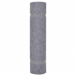 vidaXL Messeteppich Rillen 1,2x15 m Grau