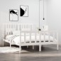 vidaXL Massivholzbett Weiß 135x190 cm vidaXL Massivholzbett Weiß 135x190 cm