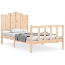 vidaXL Massivholzbett ohne Matratze 100x200 cm Kiefernholz