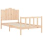 vidaXL Massivholzbett ohne Matratze 100x200 cm Kiefernholz