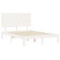 vidaXL Massivholzbett ohne Matratze Weiß 140x190 cm Kiefernholz vidaXL Massivholzbett ohne Matratze Weiß 140x190 cm Kiefernholz