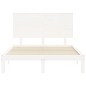 vidaXL Massivholzbett ohne Matratze Weiß 140x190 cm Kiefernholz vidaXL Massivholzbett ohne Matratze Weiß 140x190 cm Kiefernholz