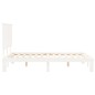 vidaXL Massivholzbett ohne Matratze Weiß 140x190 cm Kiefernholz vidaXL Massivholzbett ohne Matratze Weiß 140x190 cm Kiefernholz