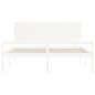 vidaXL Seniorenbett mit Kopfteil Weiß Super Kingsize Massivholz vidaXL Seniorenbett mit Kopfteil Weiß Super Kingsize Massivholz