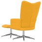 vidaXL Relaxsessel mit Hocker Senfgelb Samt vidaXL Relaxsessel mit Hocker Senfgelb Samt